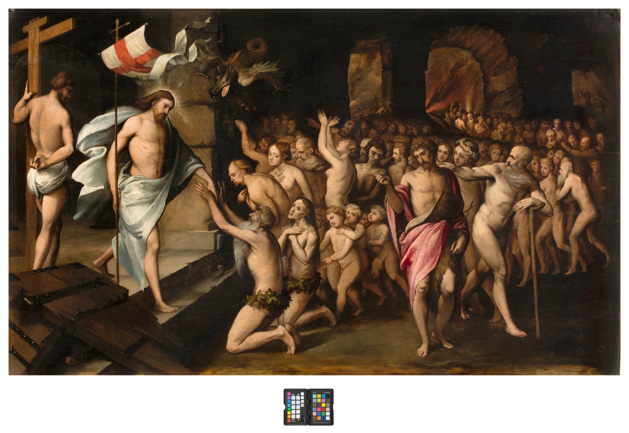 A sekrestye, Krisztus bizonytalanságba ereszkedik, Ismeretlen XVI alkotó: Italian School