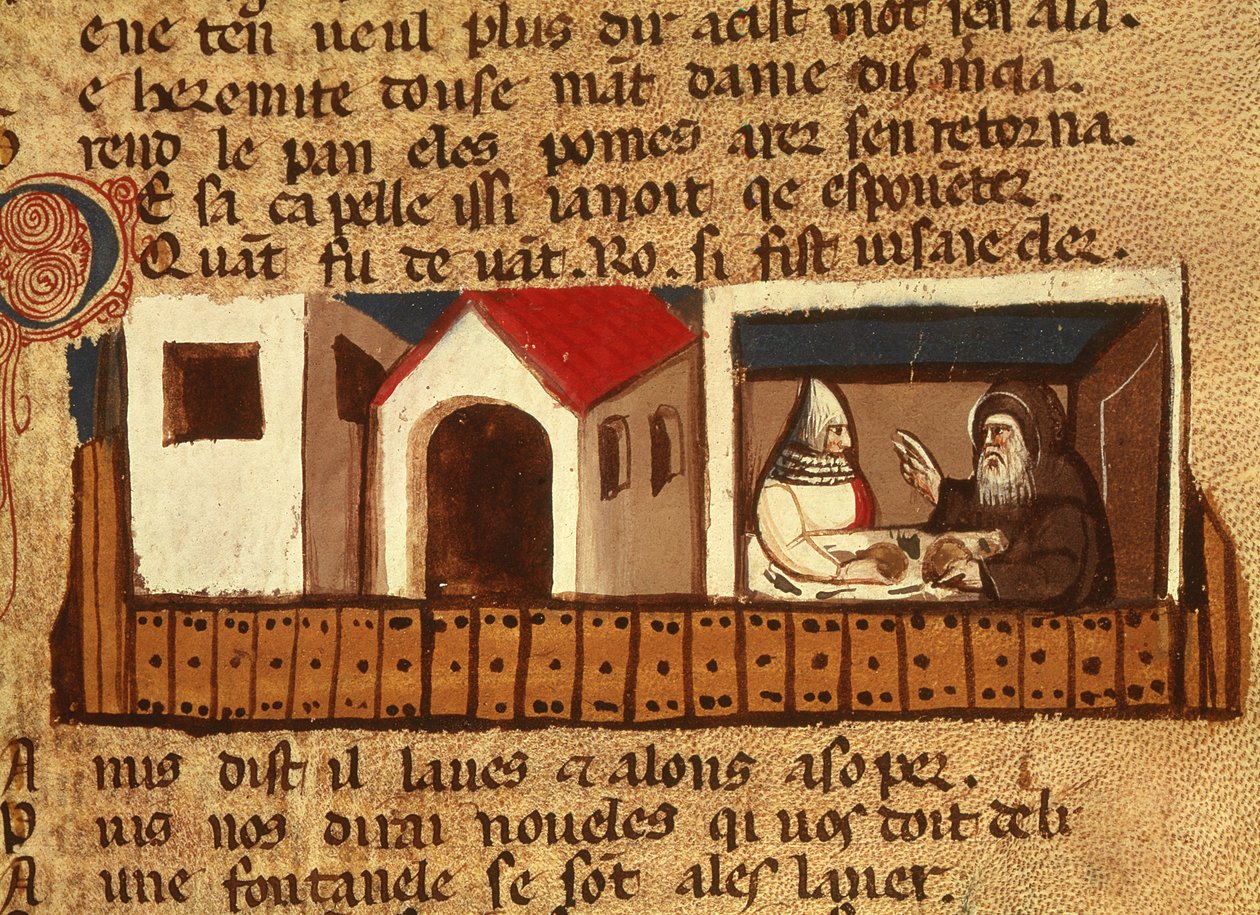 Menedékjogot kér egy kolostorban, a Codex Entree dEspagne-tól alkotó: Italian School