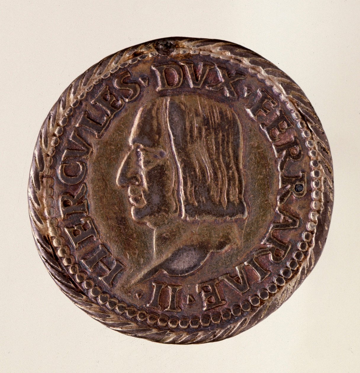 Ezüst érme (nagy fej) Ferrarából (Ferrara): Ercole I d