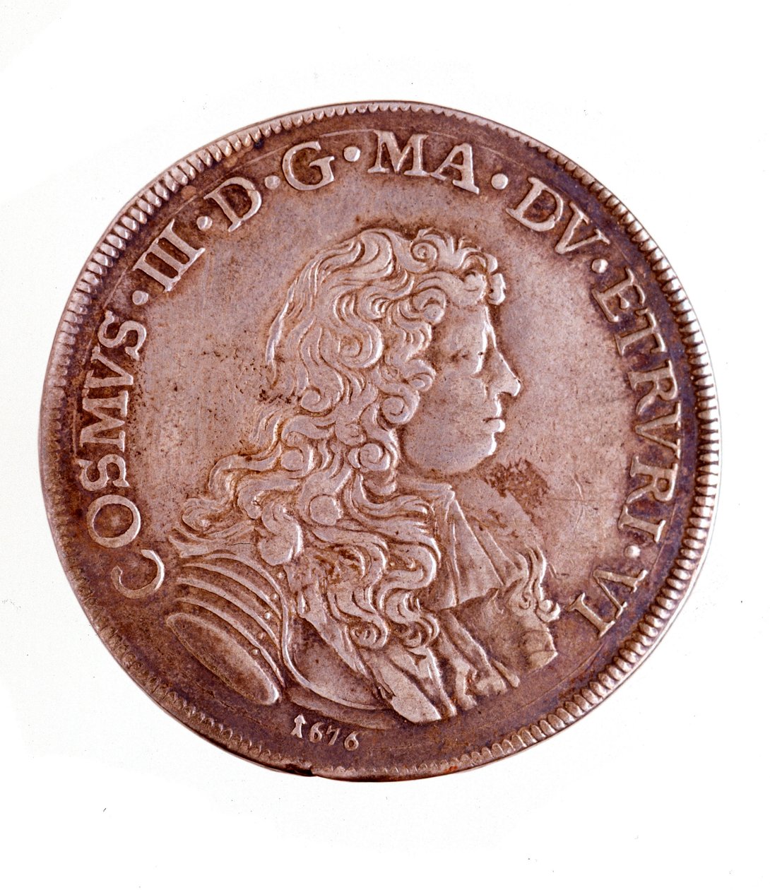 Ezüst piastra Firenzéből, Medici III. Cosimo uralkodása (1642-1723) alkotó: Italian School