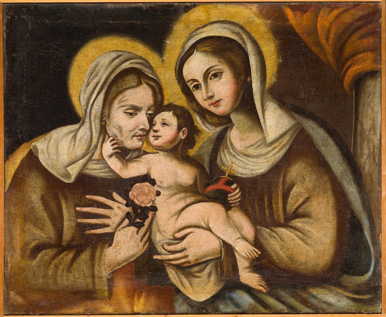Szent Anna, a Szűzanya és a gyermek, 18. század első fele (olaj, vászon) alkotó: Italian School