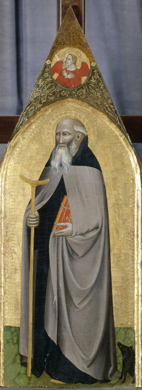 Szent Antal apát, 1360 körül (tempera nyárfán) alkotó: Italian School