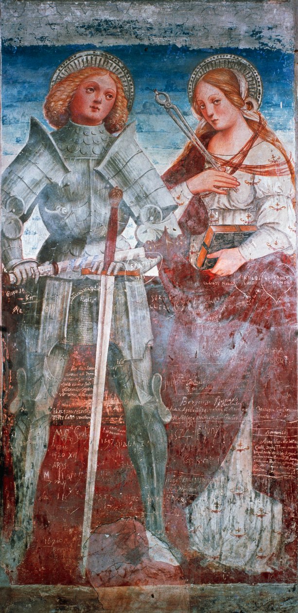 Szent Fermo és Szent Apollónia (friss) alkotó: Italian School