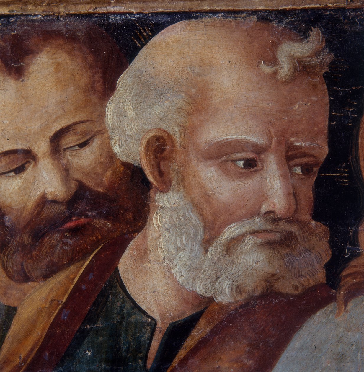 Szent Péter, a Madonnát és a Gyermeket Szent Péterrel és Pállal ábrázoló oltárkép részlete, 1540 (tempera a táblán) alkotó: Italian School