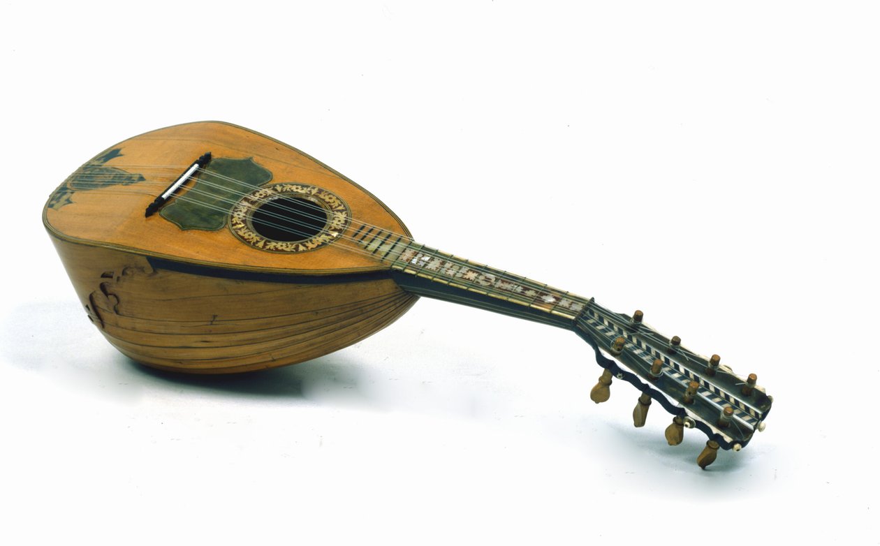 Giuseppe Galiotto által feltalált nápolyi mandolin csendélet alkotó: Italian School