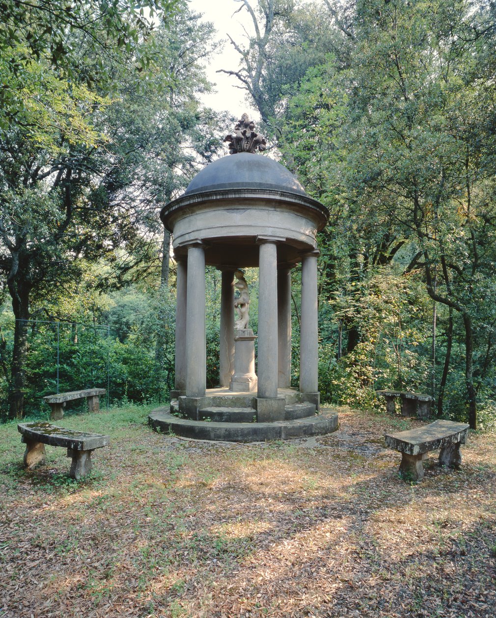 Templom Vénusz szobrával, Villa di Celle alkotó: Italian School