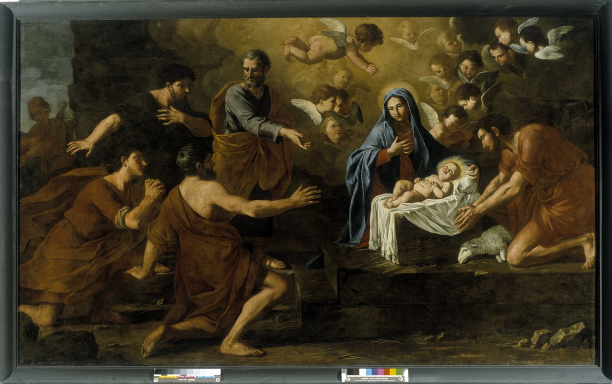 A Pásztorok imádata. 17. század (olaj, vászon) alkotó: Italian School