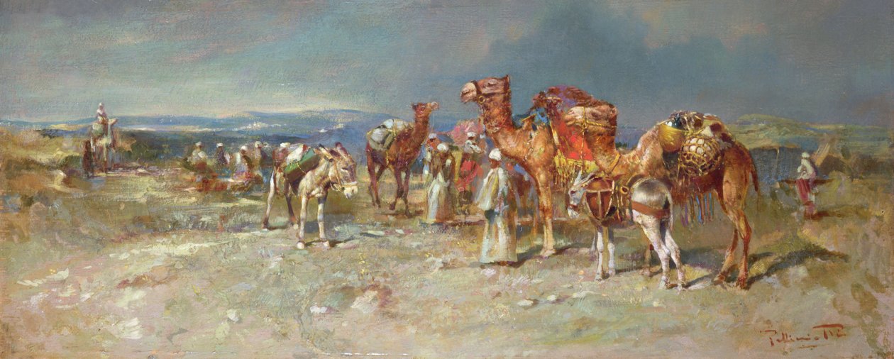 Az arab karaván alkotó: Italian School
