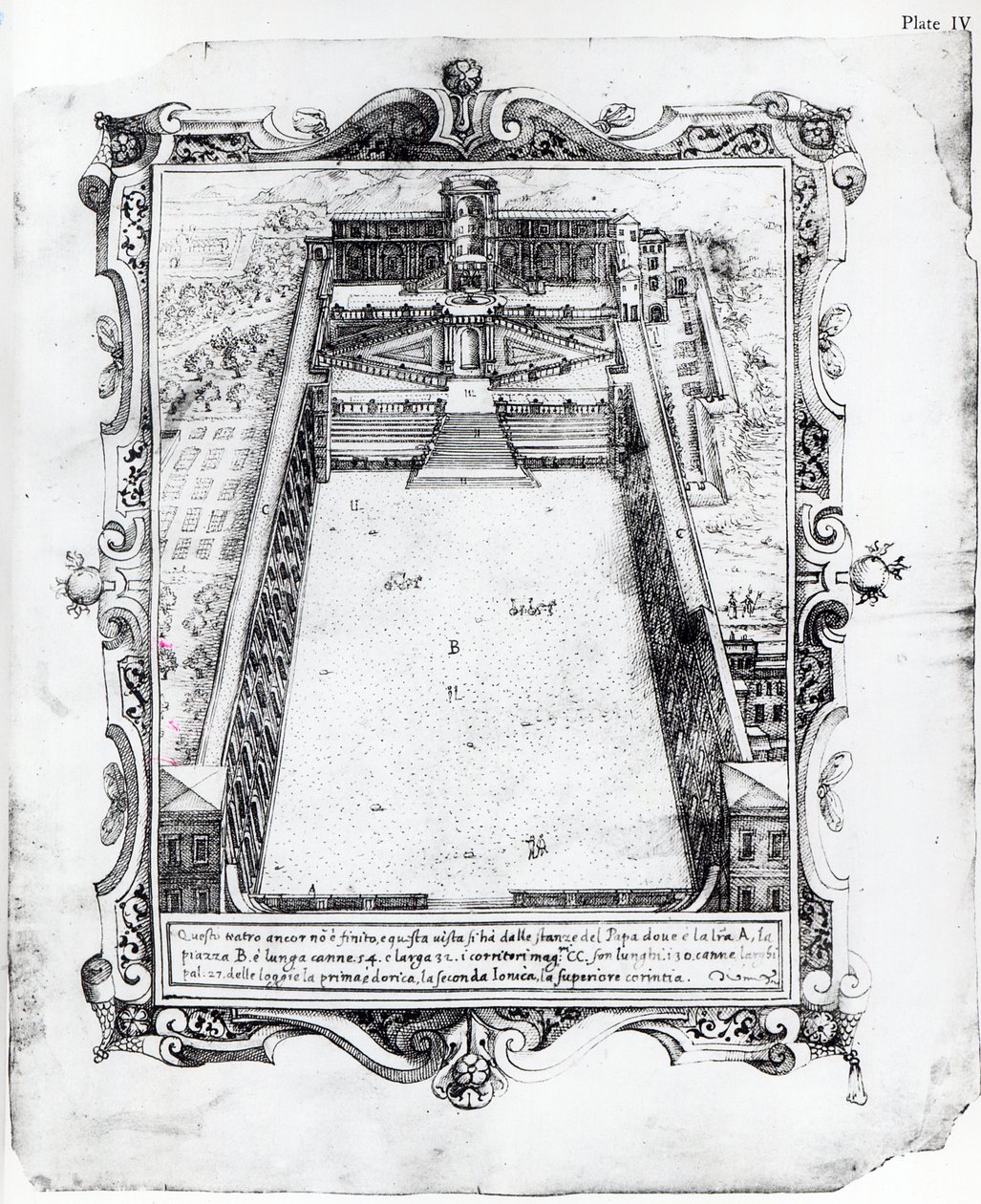 A Belvedere udvar a Vatikánban, Rómában, 1581 alkotó: Italian School