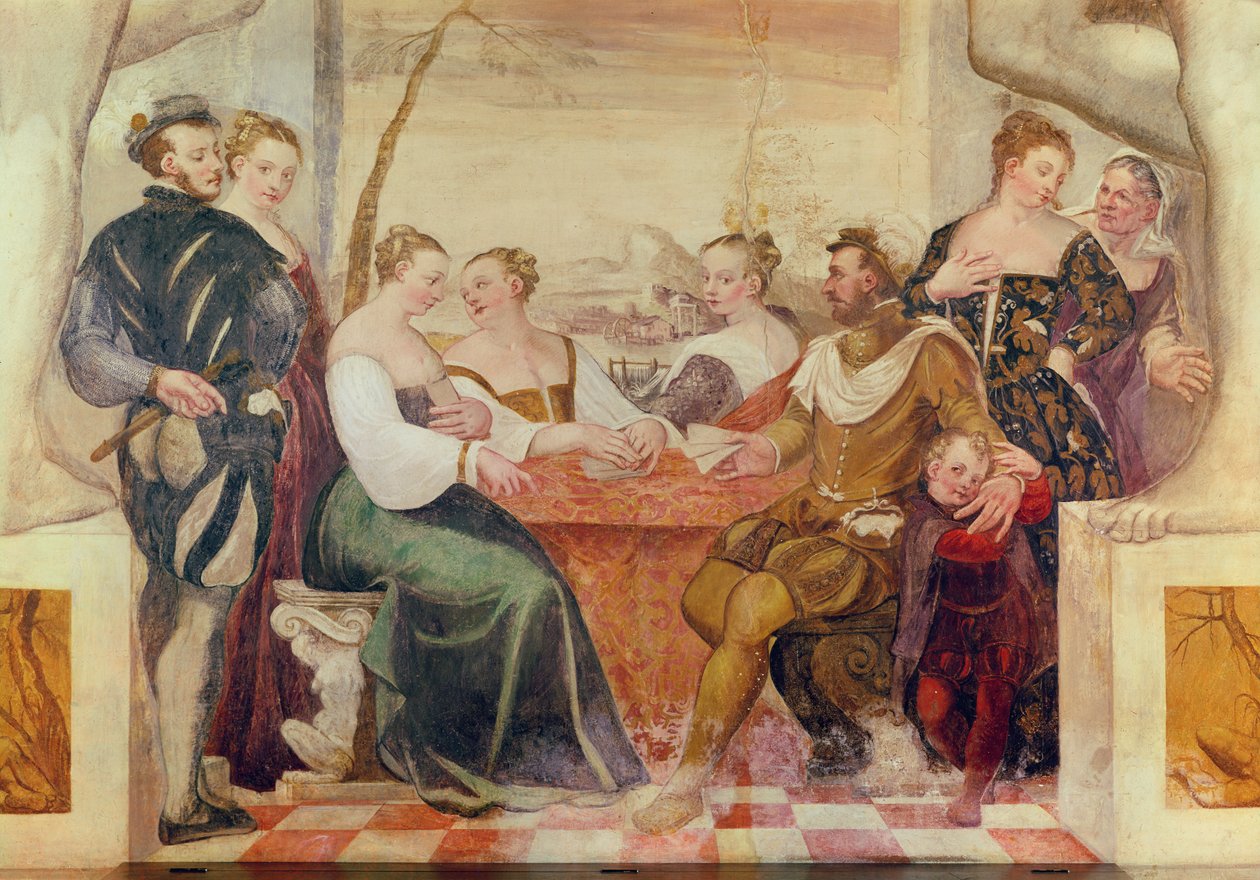 A kártyajáték, 1570 alkotó: Italian School