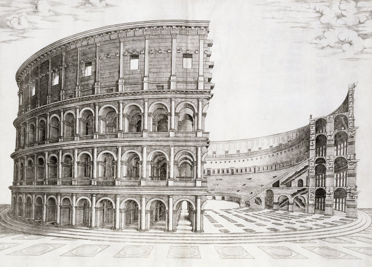A 80-ban épült Colosseum alkotó: Italian School