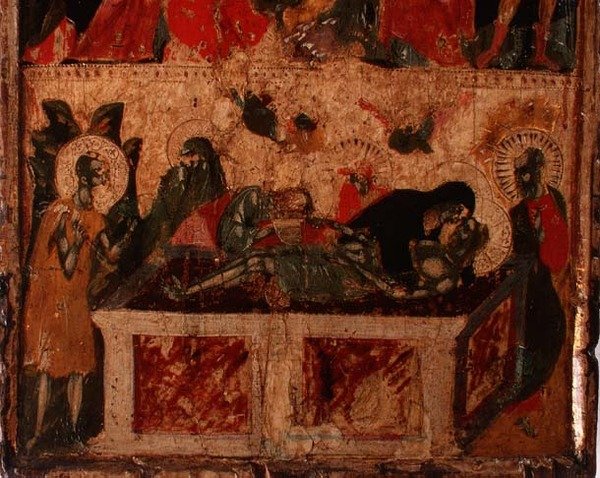 Krisztus lerakódása, egy panel alsó fele (lásd még: 78636) (panel) alkotó: Italian School