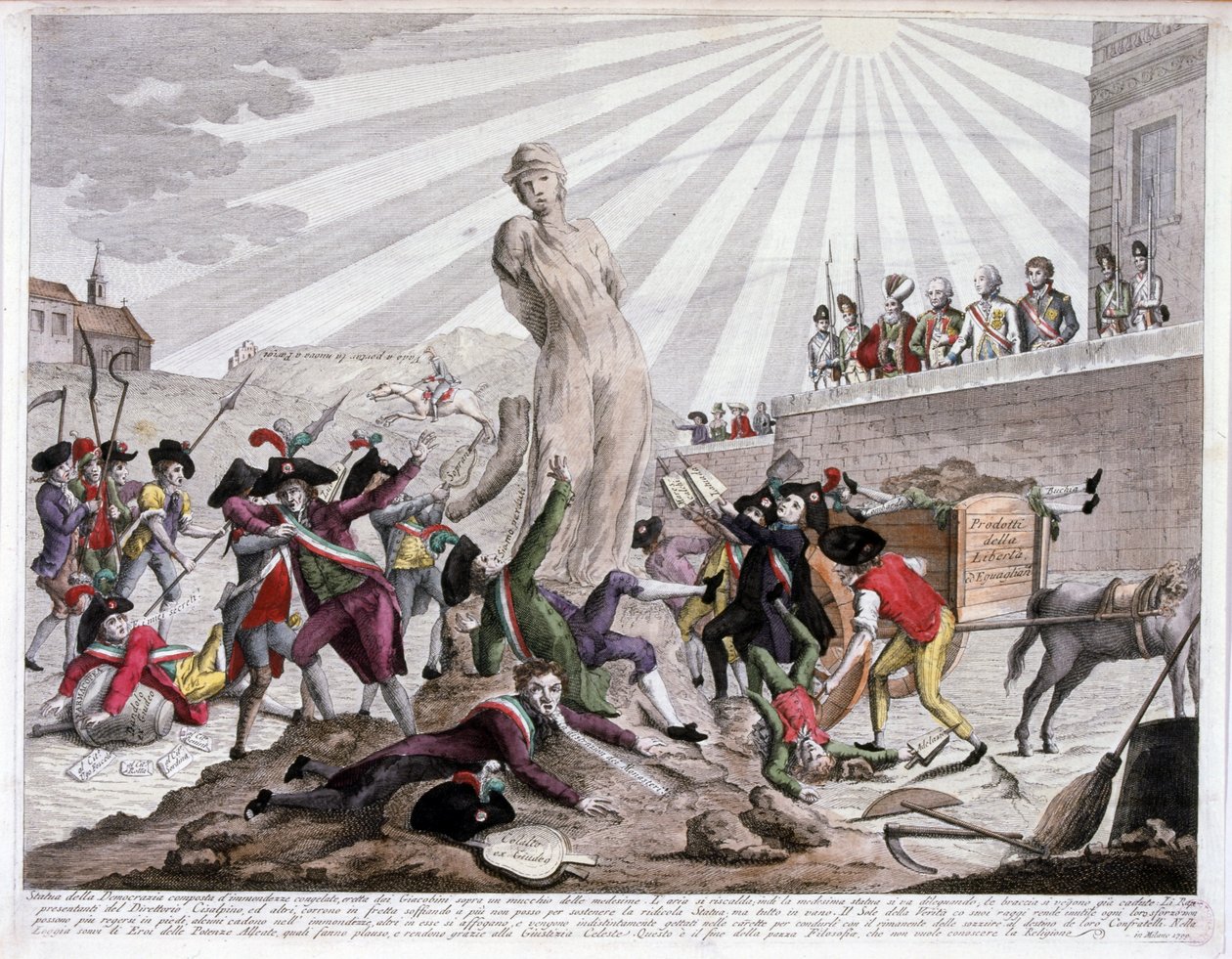 A Directoroire a francia forradalom idején 1789-94 alkotó: Italian School
