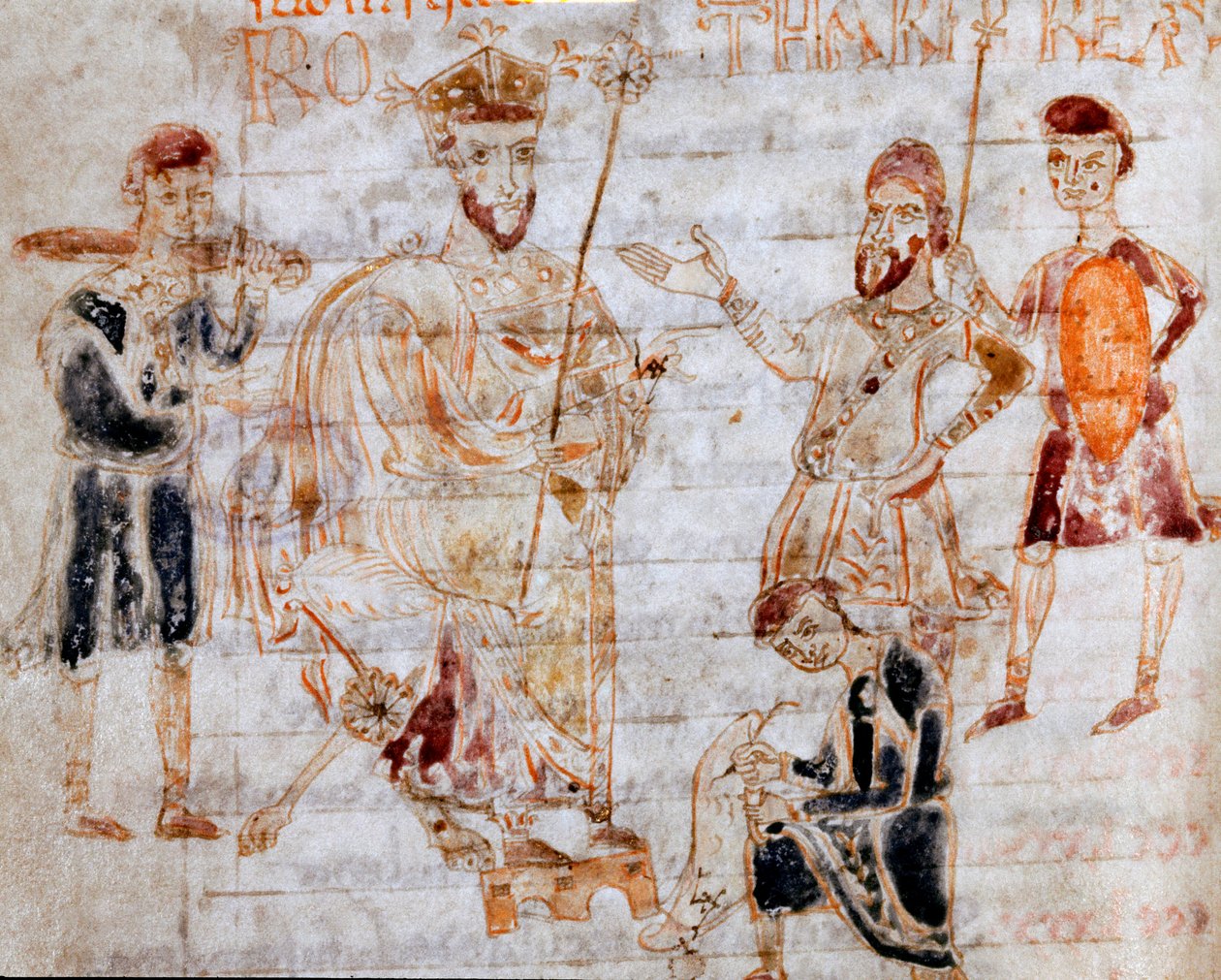 Rothari (vagy Rotari) langobard király (meghalt 652-ben) 643. 11. 22-én publikálta a „Codex Legum Longobardorum” (vagy Langobardorum) kéziratának (4. ms.) szerkesztését a Pavia oldalán, amely a Lombard királyság törvényeit írja le. Rothari király alkotó: Italian School
