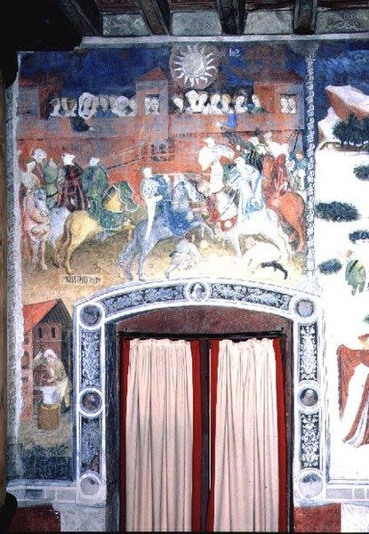 Február hónap, 1400 körül (freskó) alkotó: Italian School