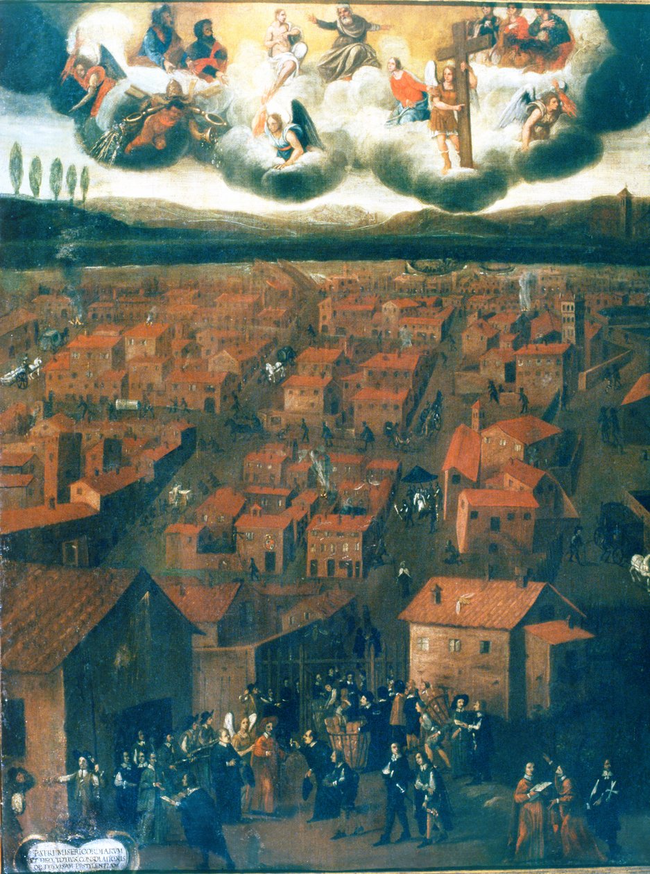 A pestisjárvány Rómában 1656-ban alkotó: Italian School