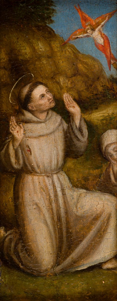 Szent Ferenc és Jeromos megbélyegzése, 1480 körül (olaj, tábla) alkotó: Italian School