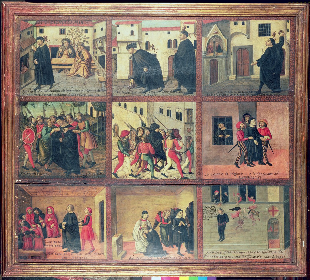 Antonio di Giuseppe Rinaldeschi, firenzei nemes, firenzei iskola története (lásd 52655. részlet) alkotó: Italian School