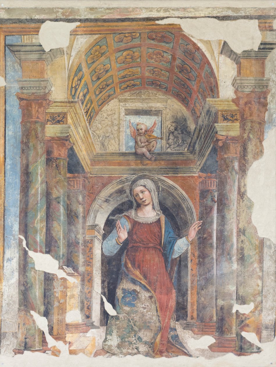 Szűz Angyali üdvözlet, XVI. század (freskó) alkotó: Italian School