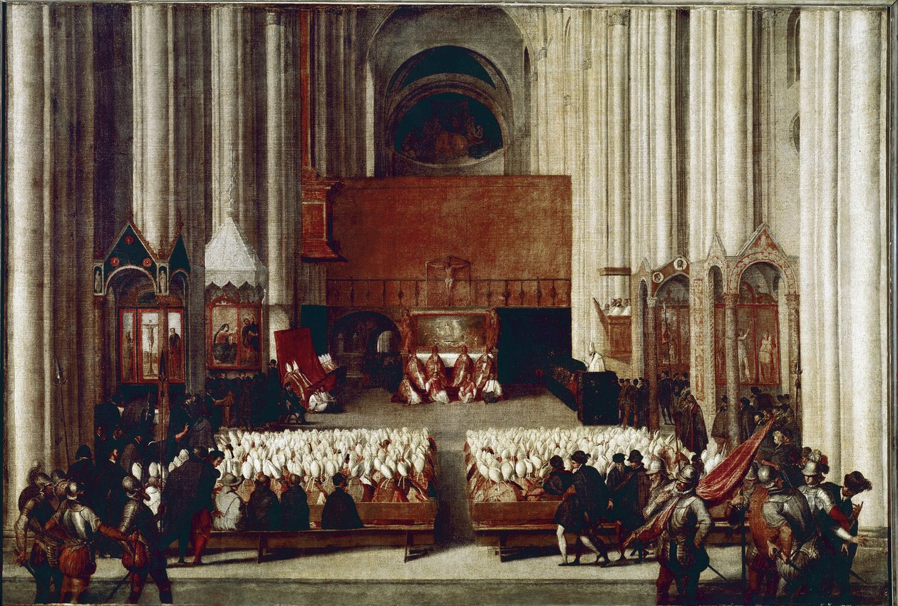 A Tridenti Világtanács (olaj, vászon alkotó: Italian School