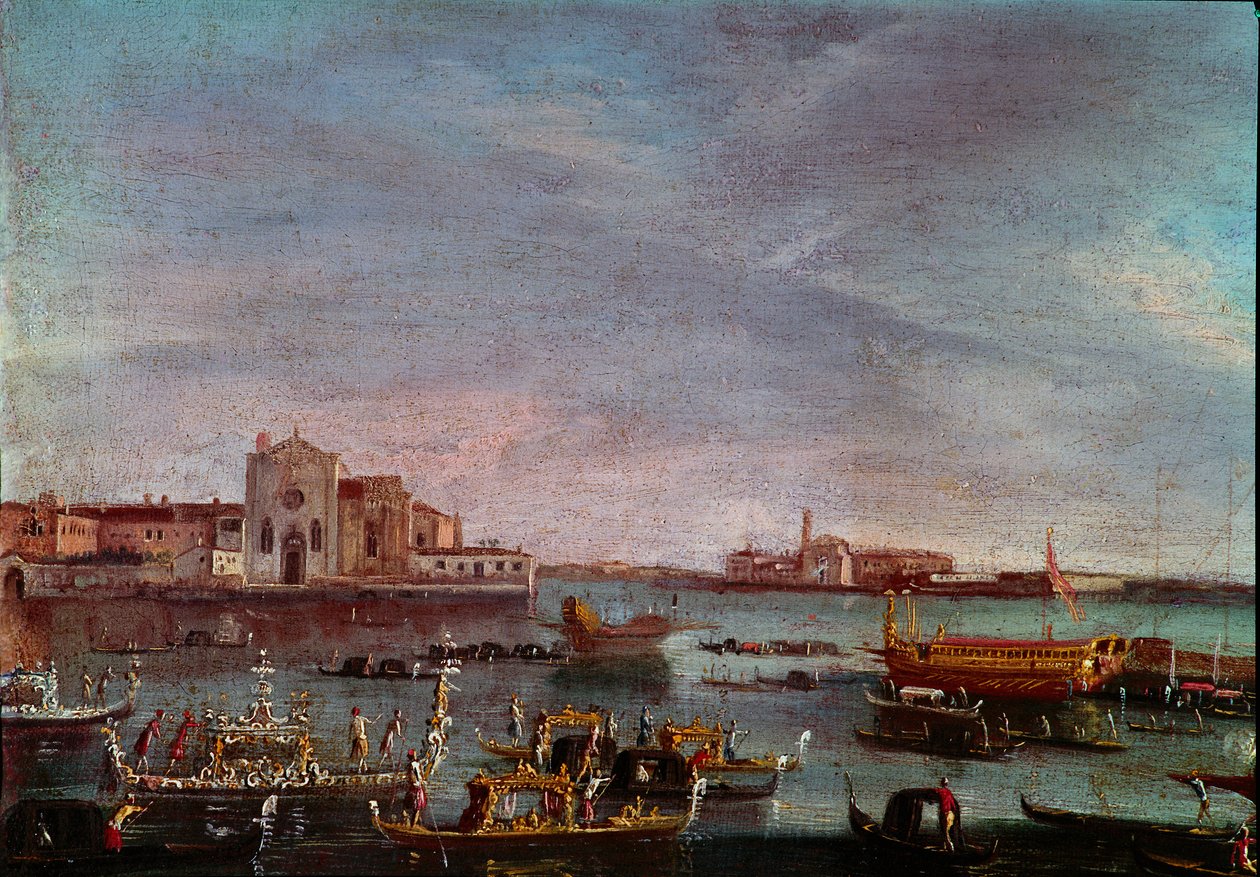Regatta a velencei Canal Grandén A 18. századi Nap névtelen festménye. 36x54 cm Velence, Museo Correr alkotó: Italian School