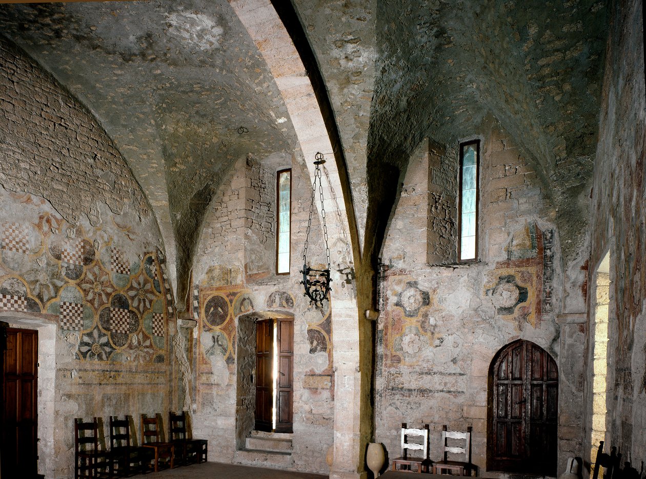 A pofonozószoba, ahol Anagni támadása történt 1303.09.08-án (fénykép) alkotó: Italian School