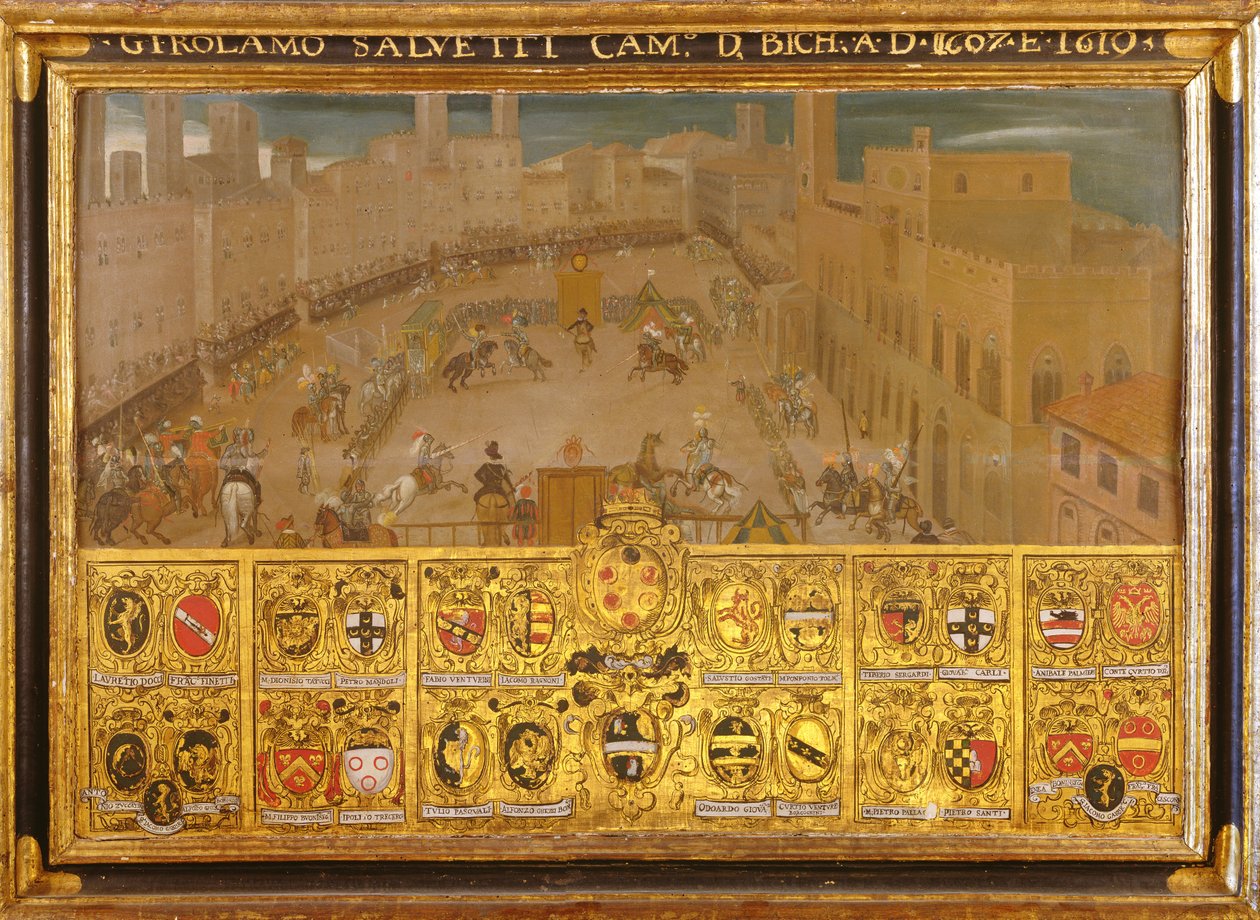 Torna a Piazza del Campo-n, Siena, 1607-10 alkotó: Italian School