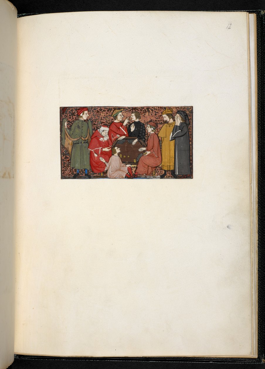 Értekezés a bűnökről és erényekről Add MS 27695 f.12r, 1330-40 körül (pergamen) alkotó: Italian School