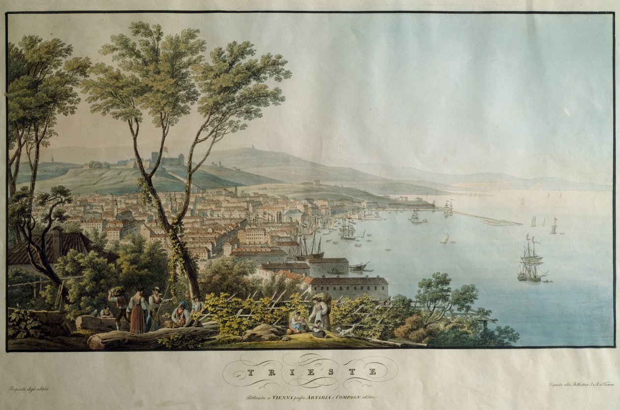 Trieszt, nyomtatott, Olaszország alkotó: Italian School