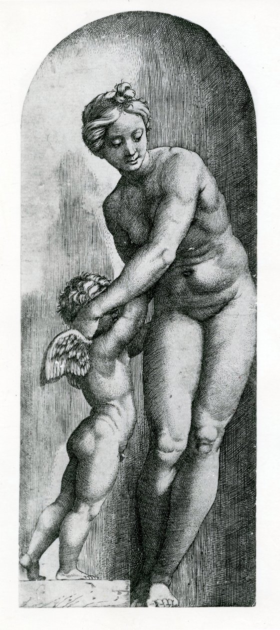 Vénusz és Ámor, 17. század alkotó: Italian School