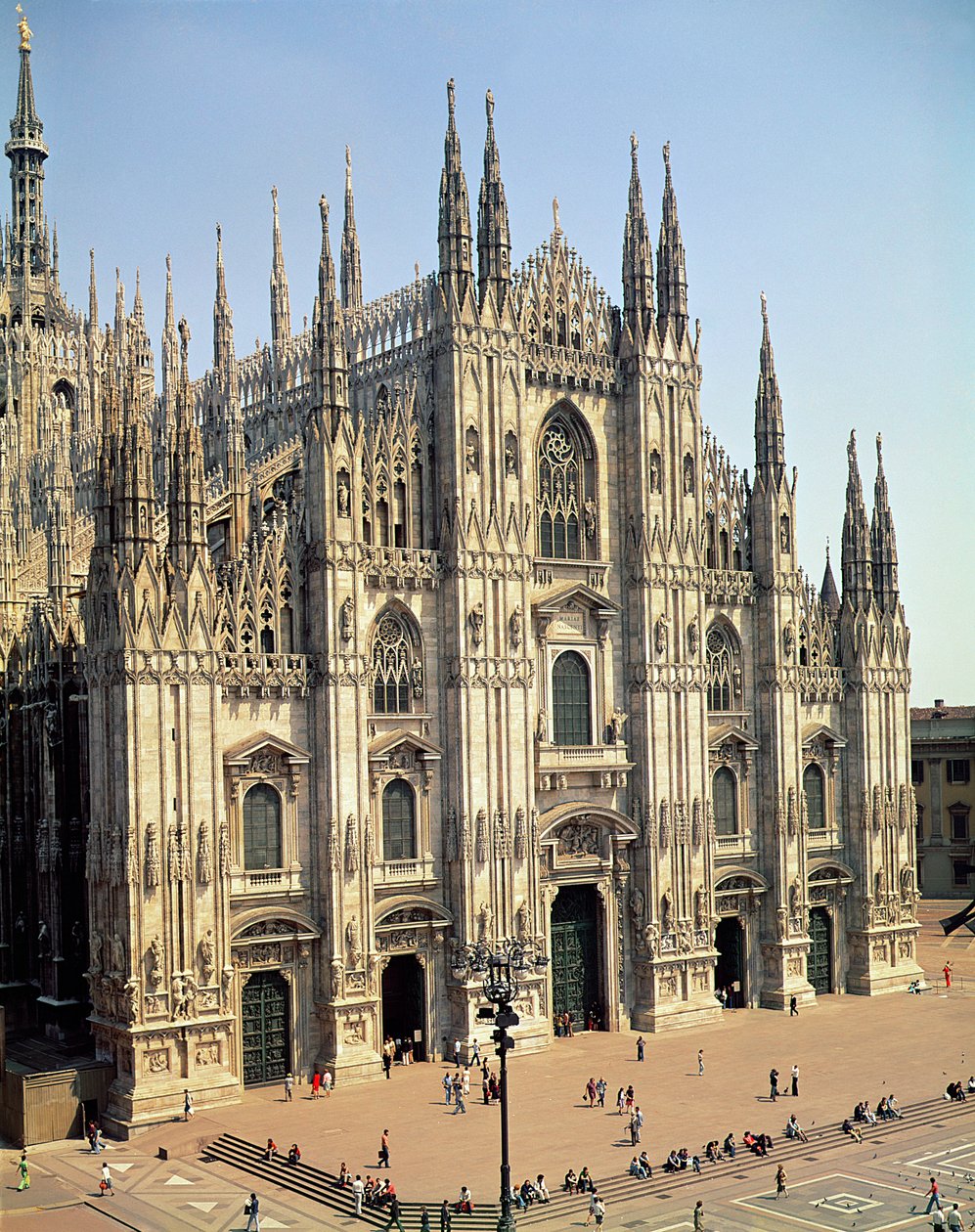 A homlokzat képe, 1386-ban kezdődött alkotó: Italian School
