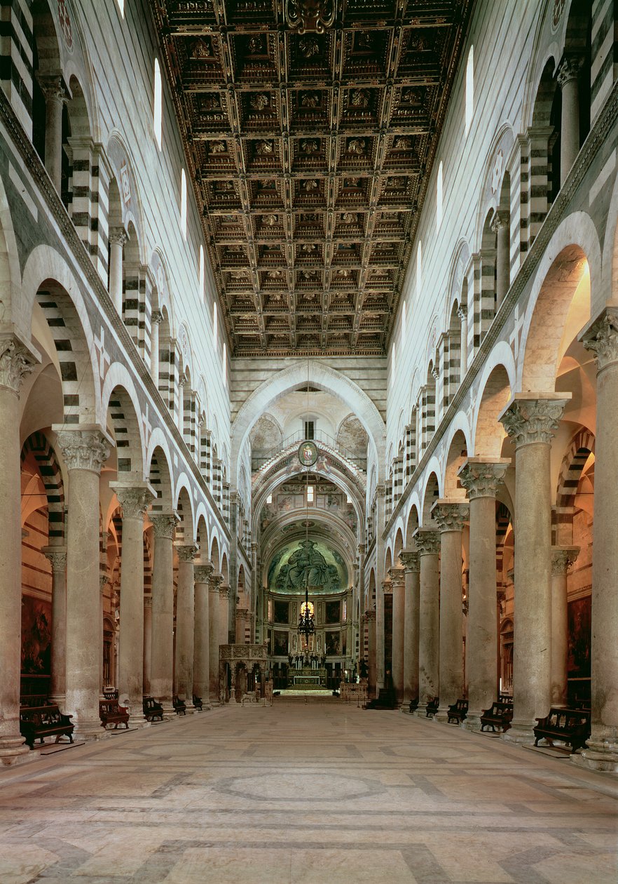 Kilátás a templomhajóra alkotó: Italian School