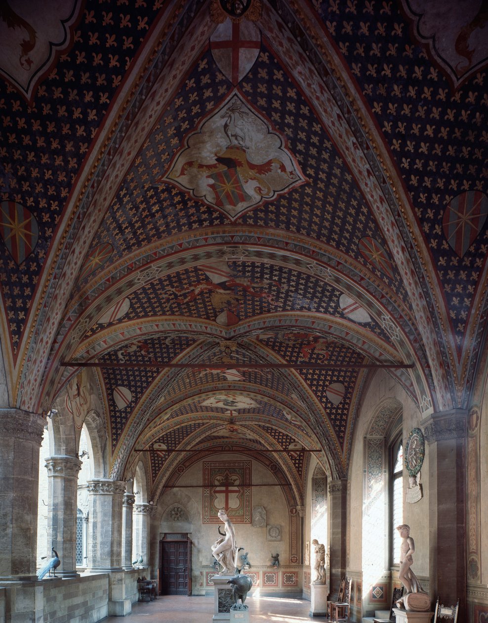 Kilátás a Loggiato-ra alkotó: Italian School