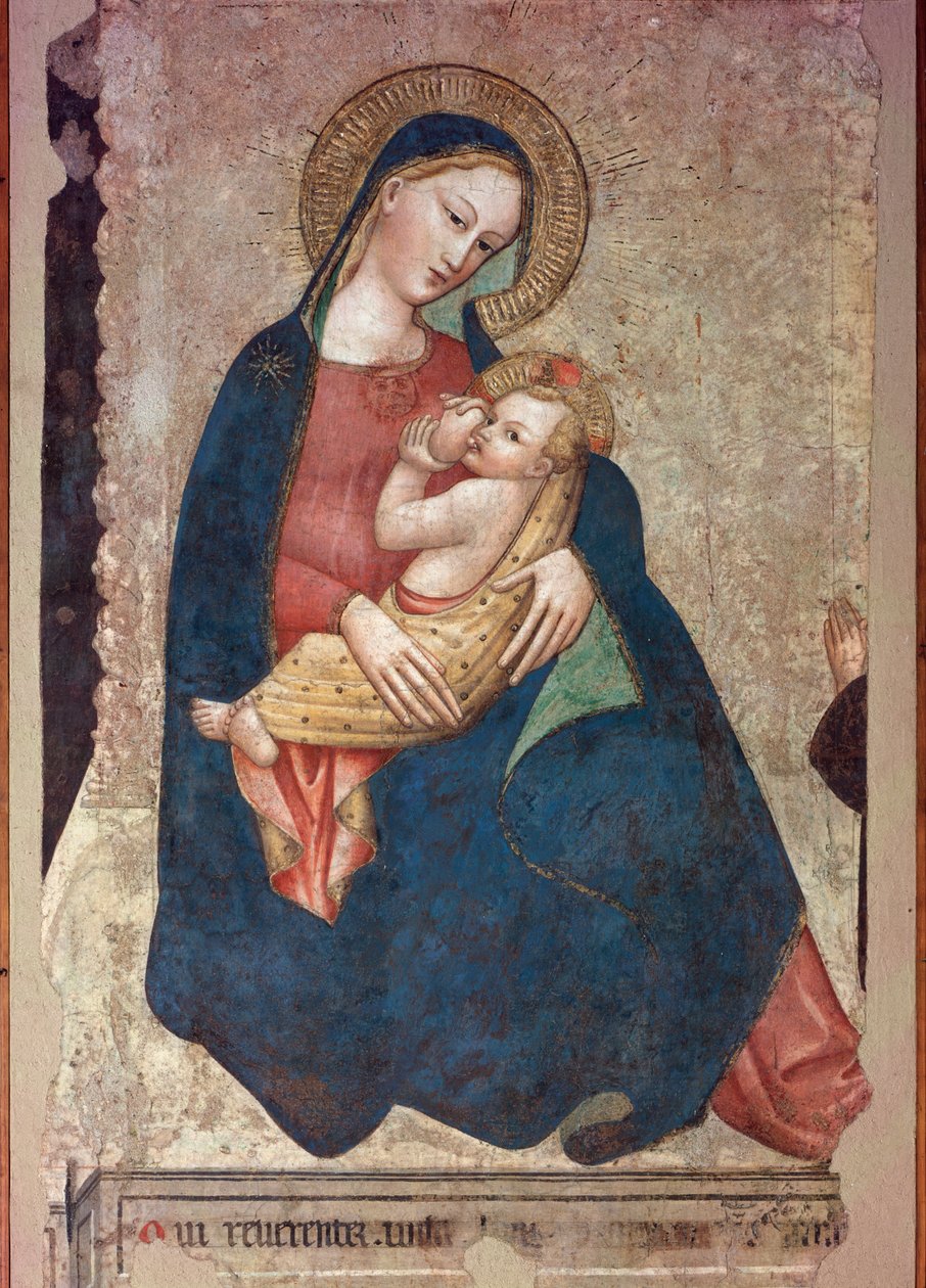 Jézust szoptató Szűz Mária (festmény alkotó: Italian School