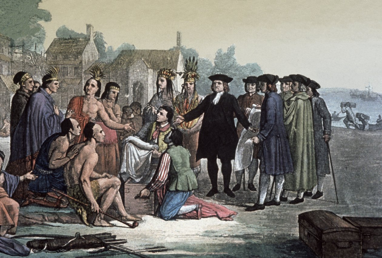 William Penn, 1820 körül (metszet) alkotó: Italian School