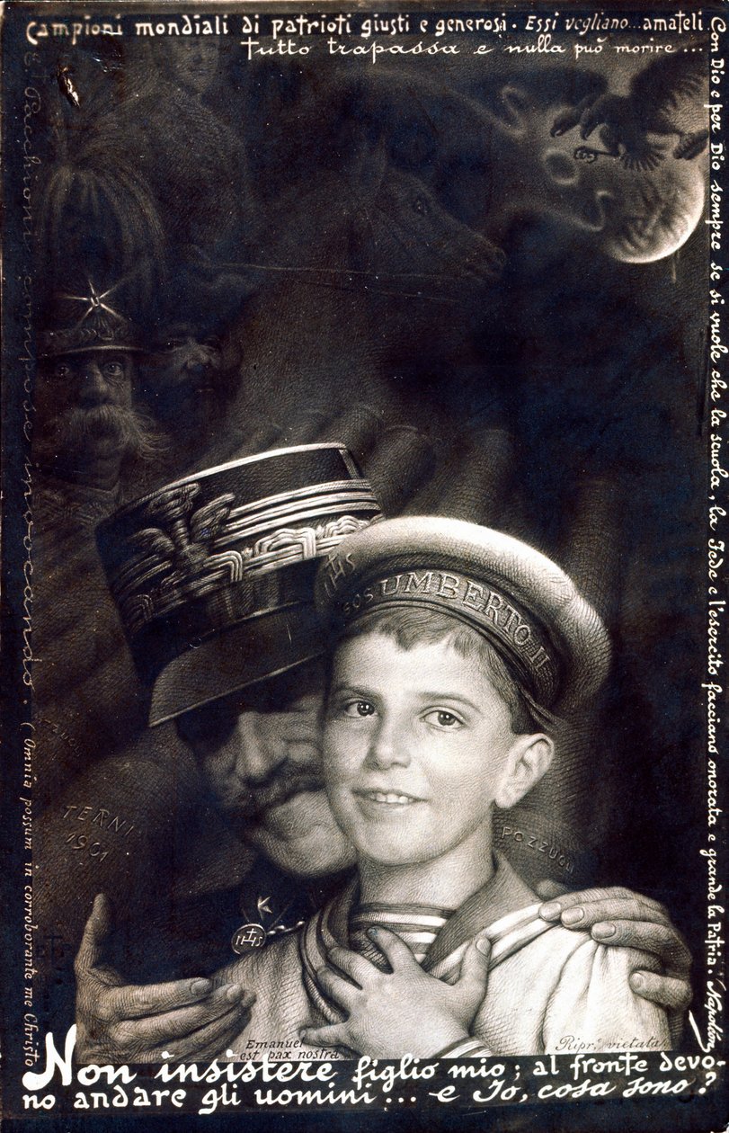 I. világháború: katonai behatolás az olasz hadseregben: Viktor Emánuel III. alkotó: Italian School