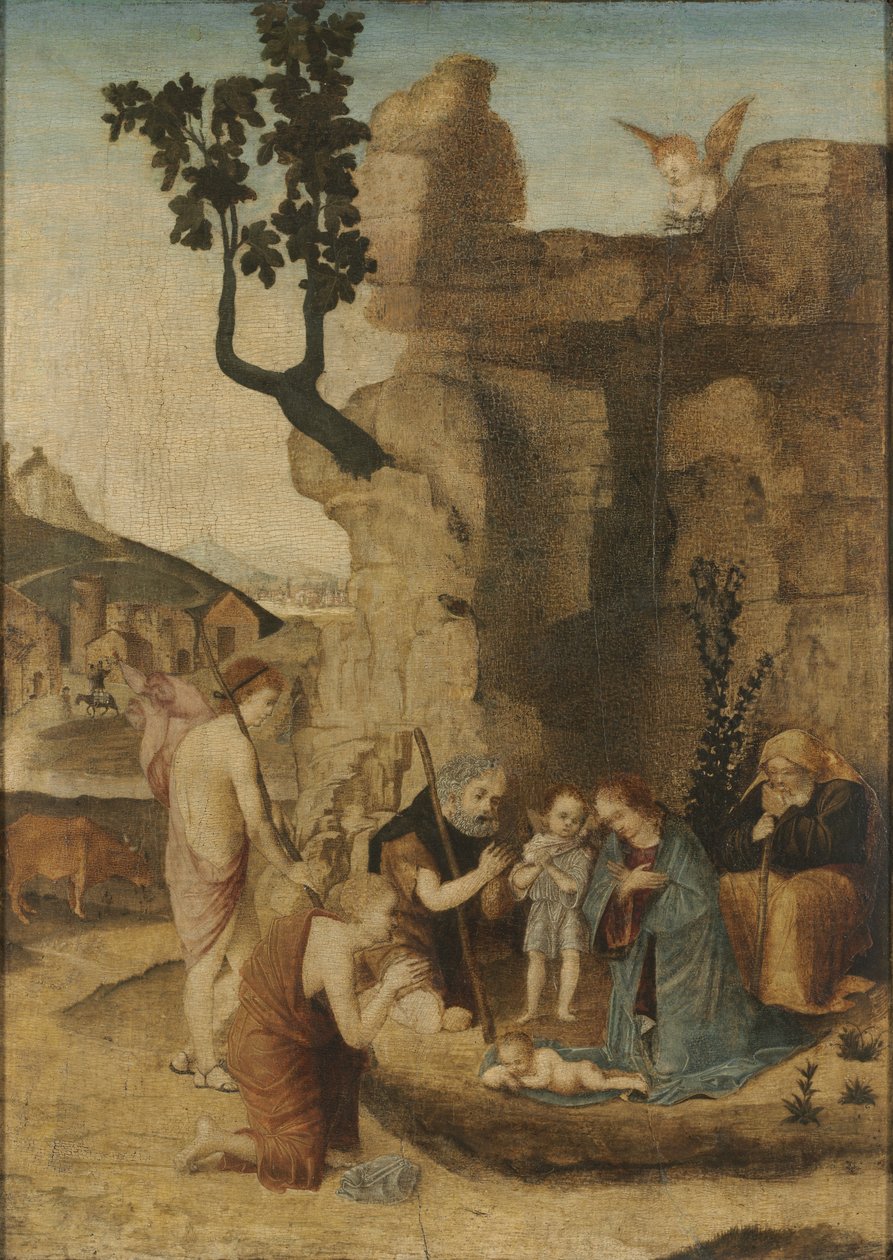 Pásztorok imádása, c. 1500 (olaj, fa) alkotó: Italian School