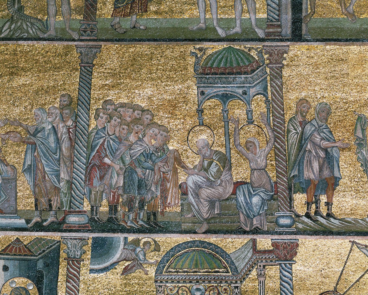 József Egyiptomban (mozaik) alkotó: Italian school