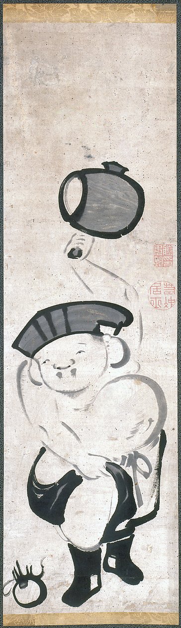 Daikoku-Ten (tinta hang Pape r) alkotó: Ito Jakuchu