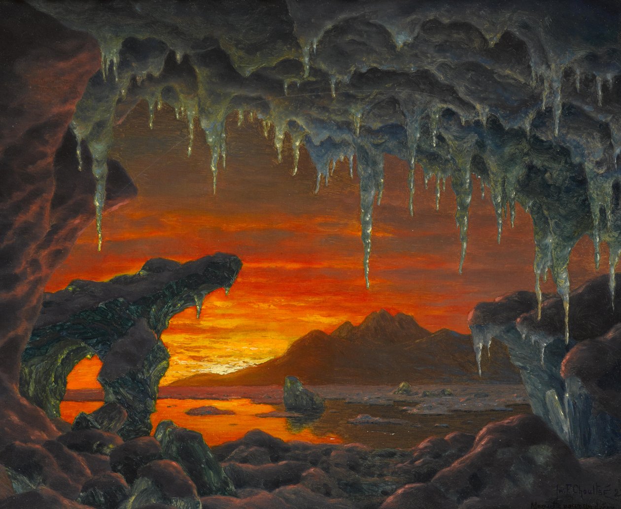 Modell egy sarkvidéki barlang dekorációjához alkotó: Ivan Fedorovich Choultse