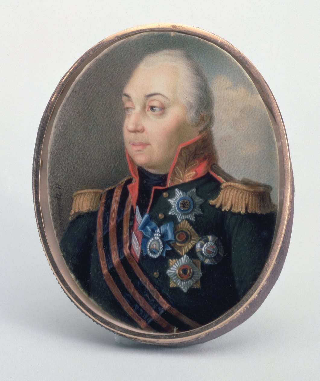 Mihail Illarionovics Kutuzov, szmolenszki herceg, 1813 után (sun und guahe) alkotó: Ivan Grigorievich Grigoriev