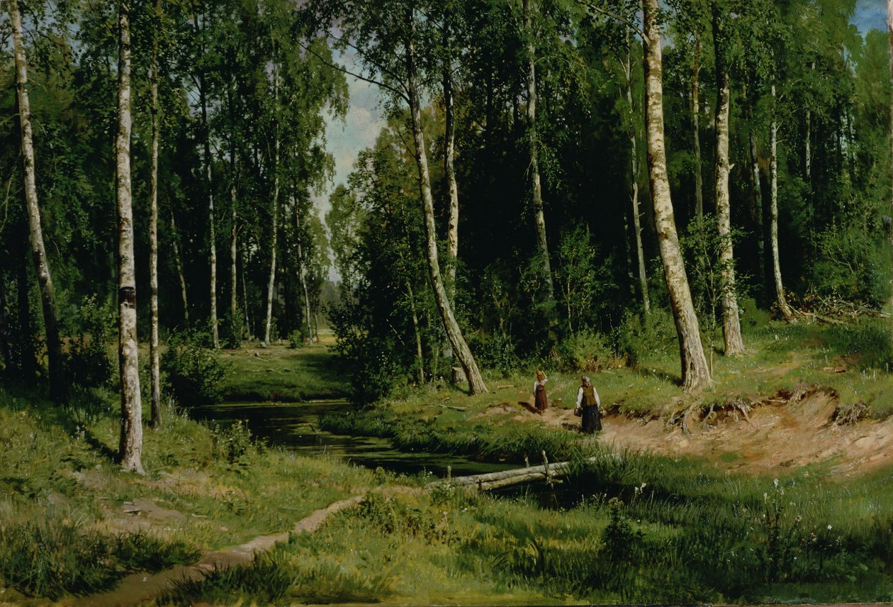 A nyírfaerdőben, 1883 alkotó: Ivan Ivanovich Shishkin