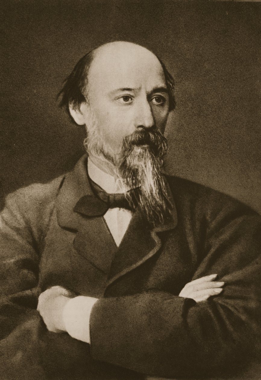 Nyikolaj Nekrasov (szépia fotó) alkotó: Ivan Nikolaevich Kramskoy