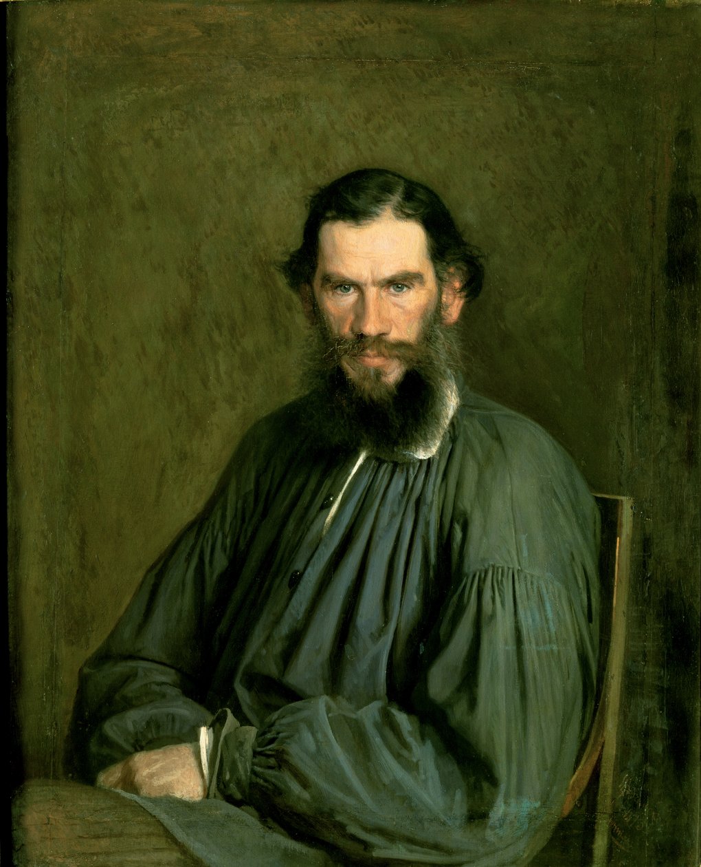 Lev Nyikolajevics Tolsztoj gróf (1828-1910) portréja 1873 alkotó: Ivan Nikolaevich Kramskoy