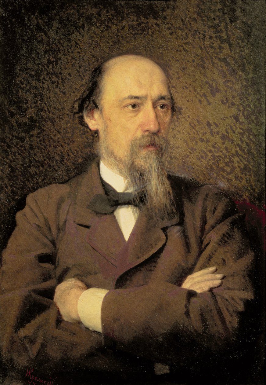 Nyikolaj Alekszejevics Nekrasov portréja, 1877 alkotó: Ivan Nikolaevich Kramskoy