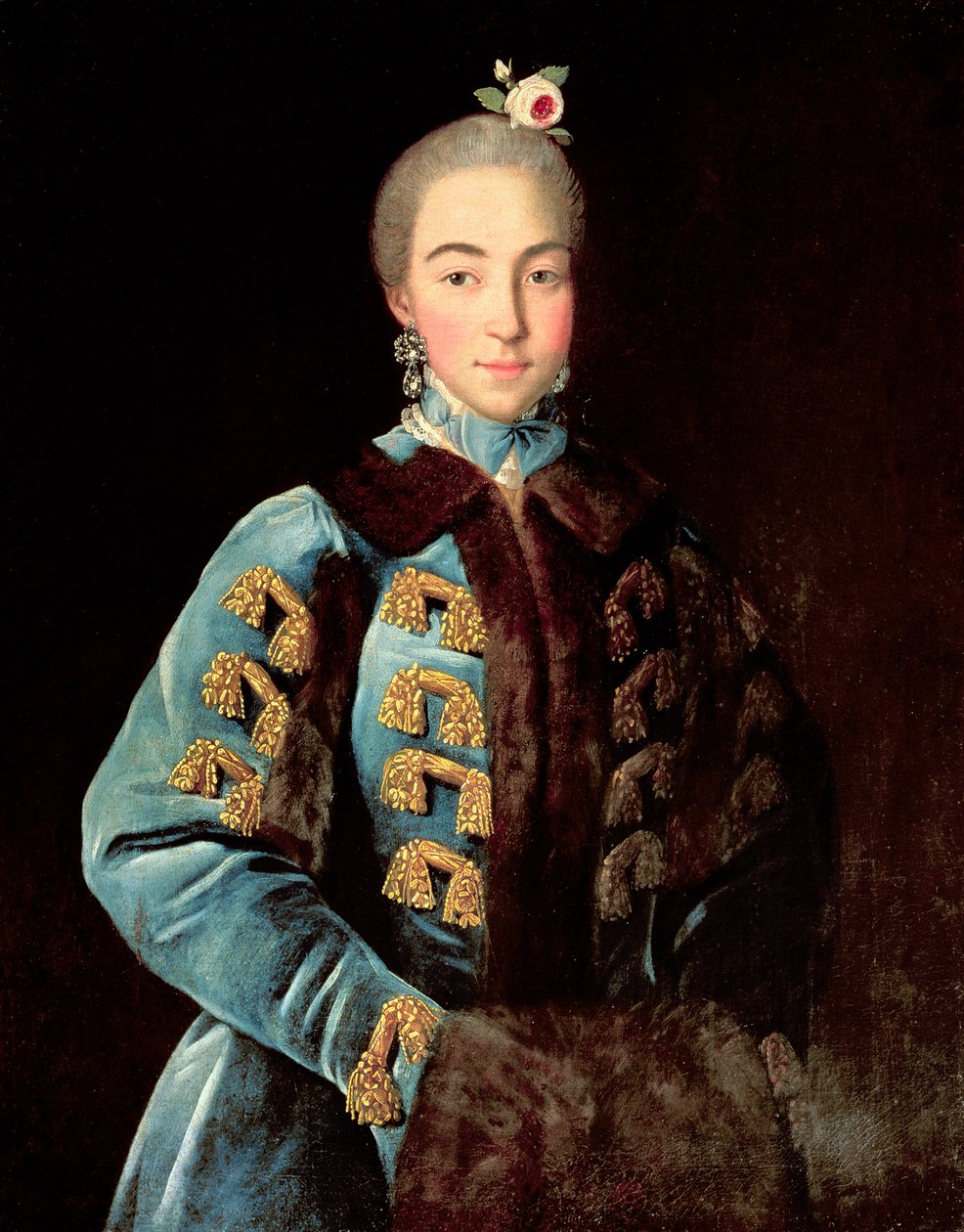 Anna Seremetyeva grófnő portréja, 1768 körül alkotó: Ivan Petrovich Argunov