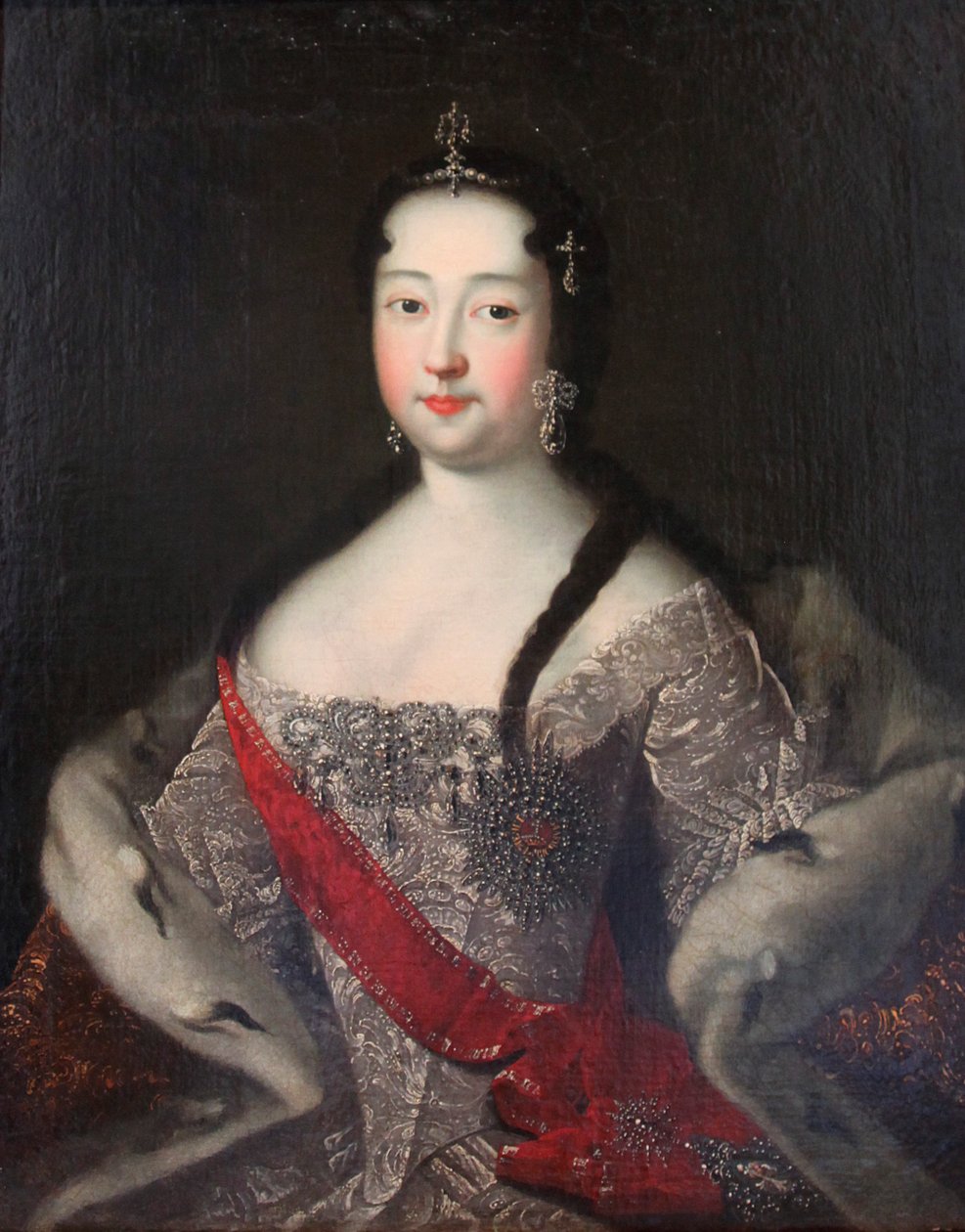 Anna Petrovna Tsarevna portréja, 1740-es évek. alkotó: Ivan Adolsky