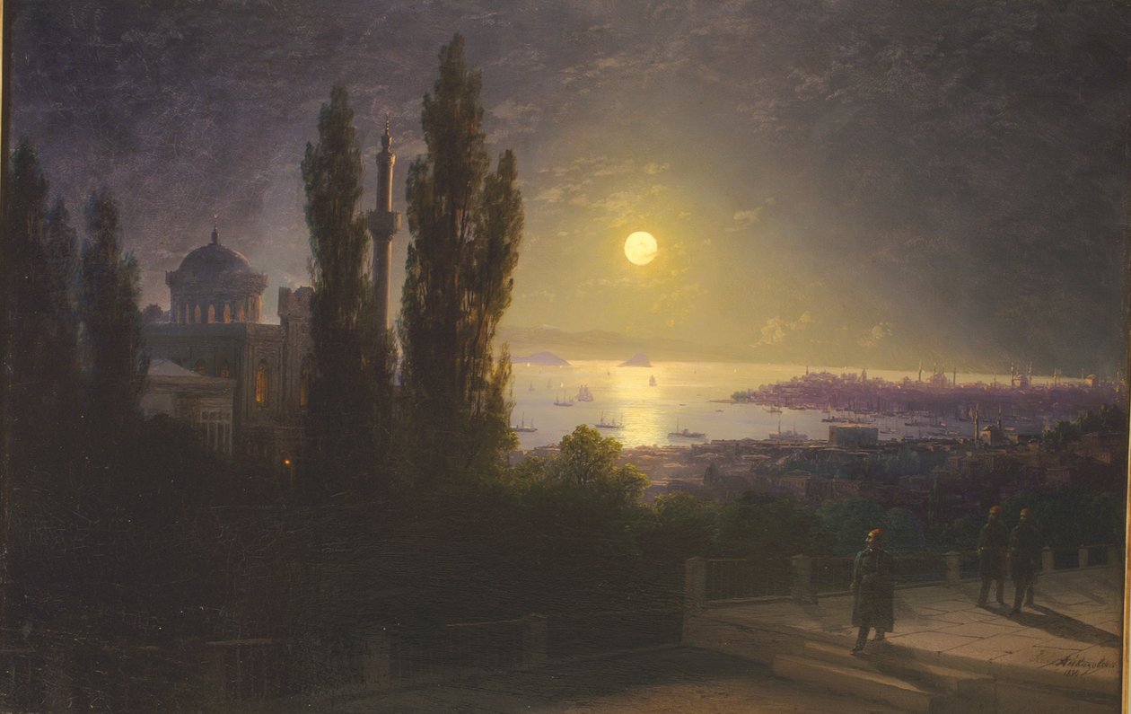 Észtül: "Bosporusz-szoros éjjel" alkotó: Ivan Aivazovsky