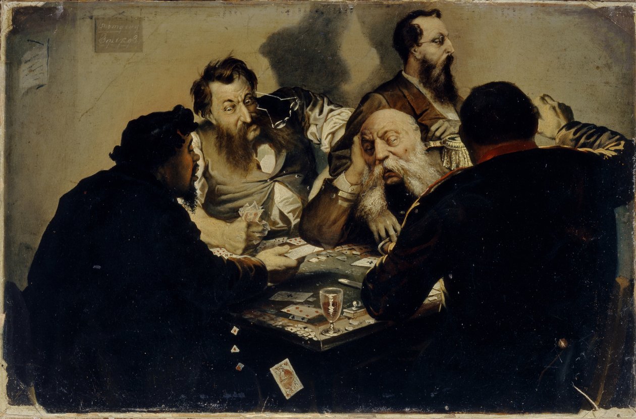 The Cardsharps, 1870-es évek alkotó: Ivan Alexandrovich Kalganov