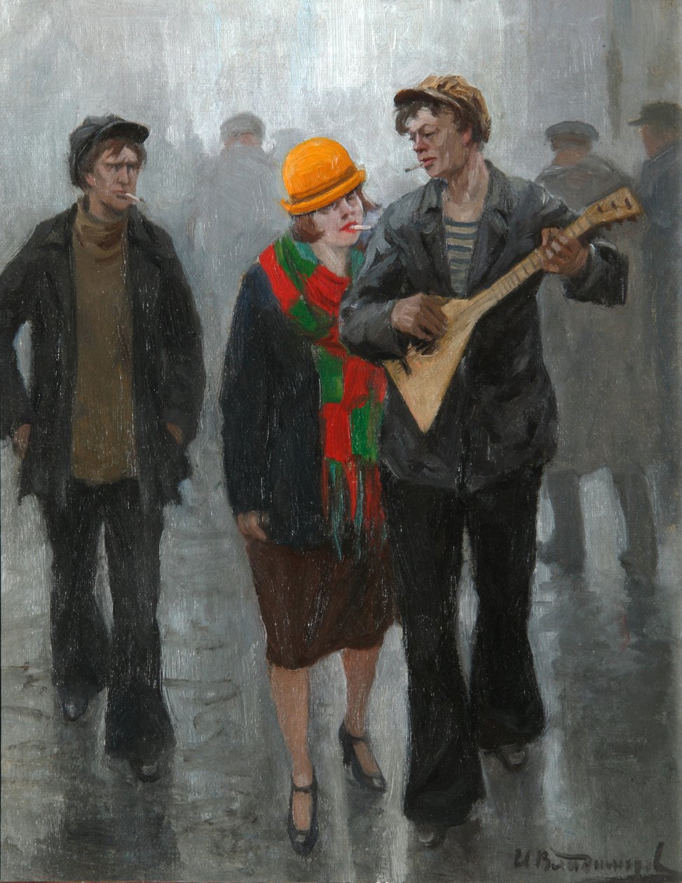 Egy fiatal pár, 1920-as évek alkotó: Ivan Alexeyevich Vladimirov
